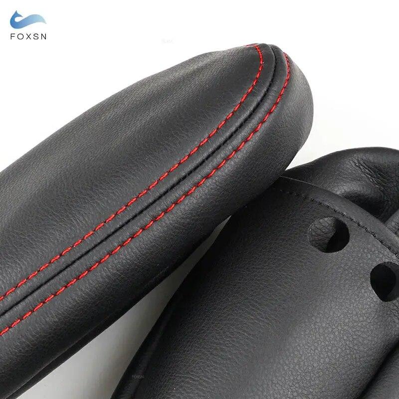 Кожаный чехол на подлокотник сиденья для Citroen C4 Peugeot 307 2008 2009, 2 шт., накладка на подлокотник бокового сиденья водителя и пассажира, накладка