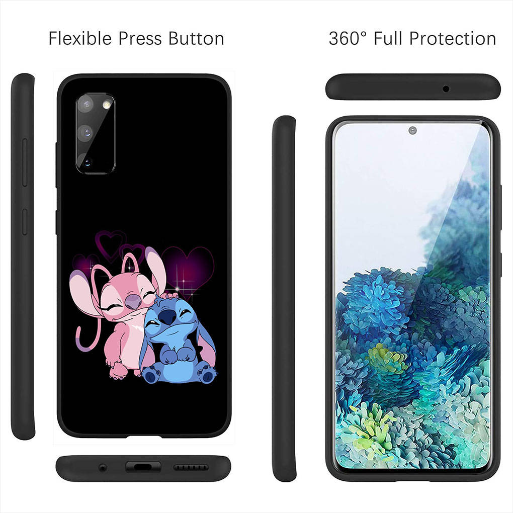 Чехол для iPhone 16 15 Xiaomi Redmi Note 14 13 12 11 Pro Max X 16e Samsung Galaxy S25 S24 S23 Moto OPPO Huawei Лило Стич Аниме Розовый Чехол для телефона