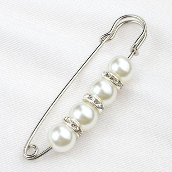 Брошь «Безопасность», тонкая работа, защита от воздействия, привлекательный искусственный жемчуг, женская безопасность