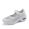 2024 Summer New Lightweight Large Size Shoes Hollow Women's Shoes Nurse Shoes Middle-aged Dance Shoes Sports Shoes Breathable