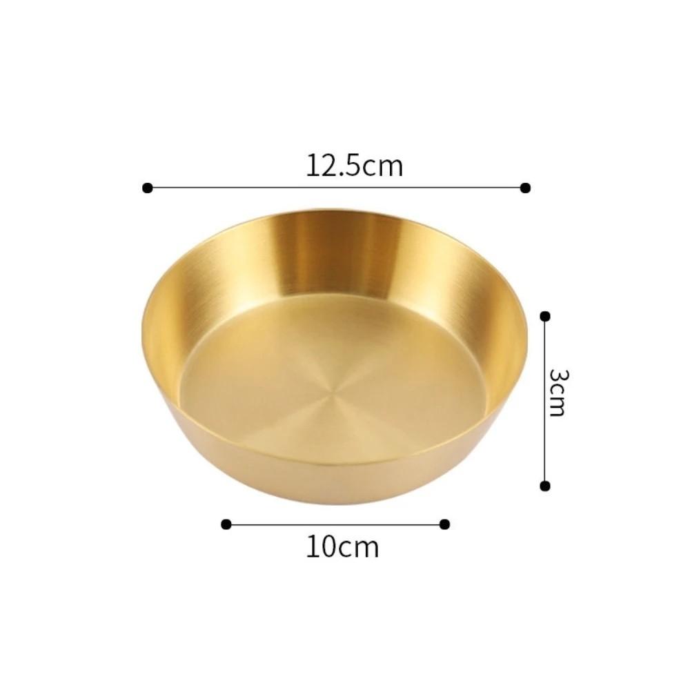 304 Stainless Steel Seasoning Dip Dish Single-layer Cold Dish Korean Barbecue