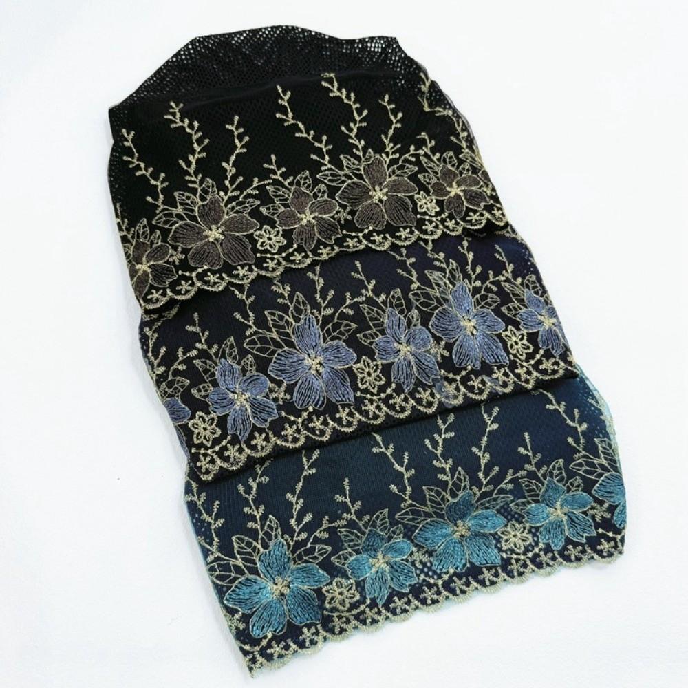 Embroidered Flowers Beauty Lace Curling Hat Breathable Mesh Lace Pullover Cap  Outdoor