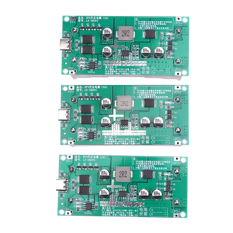 Type-C 15W 3A Fast Charge Ups Power Supply / 18650 Lithium Battery Charger Module Dc-Dc Step Up Booster Converter 5V 9V 12V