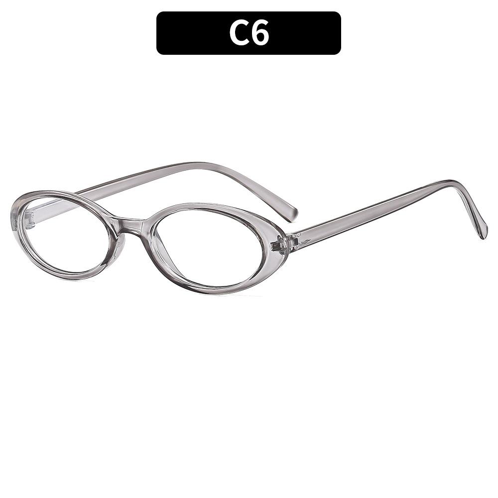 Ladies Glasses, Retro Small Frame Flat Glasses.