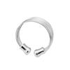 Fashion Multilayer Chain Ring Women Silver Plated Wide Band Adjustable Open Ring KTJ