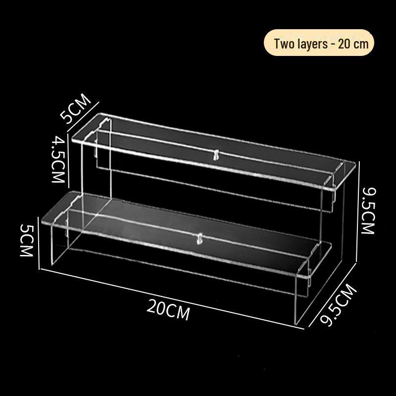 Прозрачная акриловая витрина в виде лестницы для кукол и модельных фигурок с несколькими ярусами