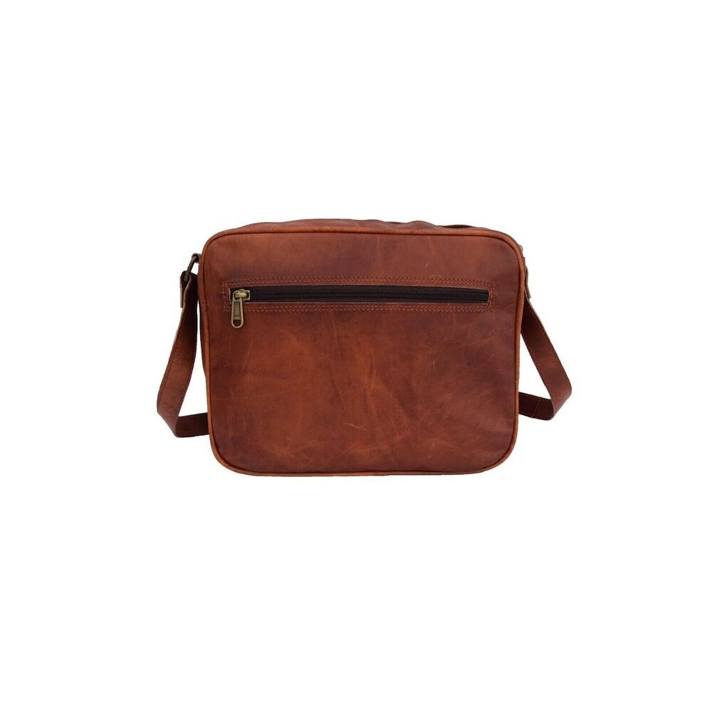 Сумка-мессенджер через плечо Сумка-слинг Сумка из козьей кожи, маленькая, 11 дюймов