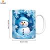 Кружка для кофе Leeseph Christmas 3D Snowman, керамическая забавная кружка для кофе, отличный сюрприз на день рождения или Рождество для друга или коллеги