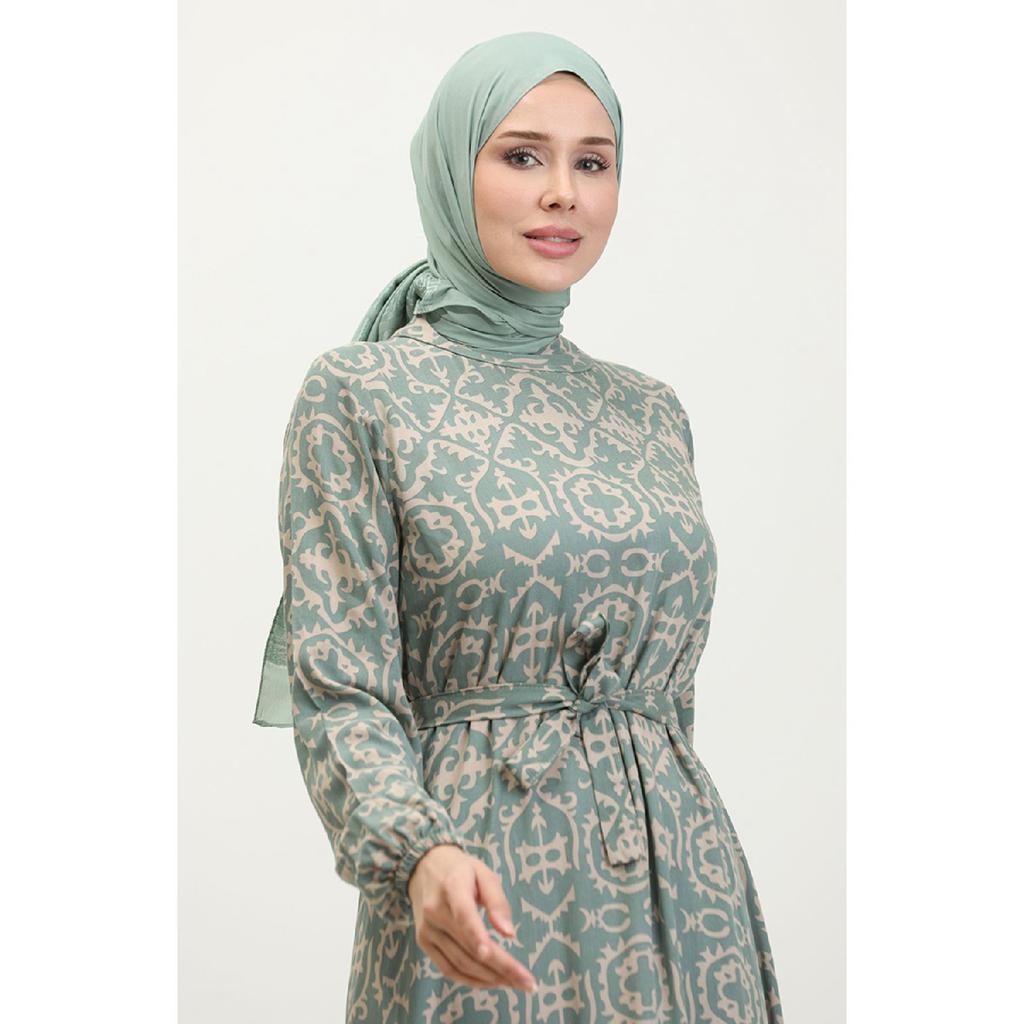 Платье Viscose Patterned 0362-02 Зеленый