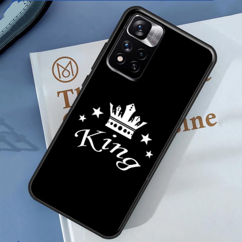 Чехол-пара Crown QUEEN & KING для Xiaomi Redmi 13C 10C 12C 14C Redmi Note 14 13 Pro 12 11 9 10 9S 10S 11S 12S