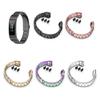 For Honor Band 4/5 Stylish Watch Band Stainless Steel 3 Beads Replacement Wrist Strap with Buckles