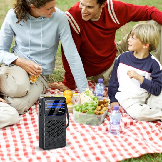 Портативное радио с долговечной двухбатарейной конструкцией, полным диапазоном покрытия, технологией низкого энергопотребления, радио для подготовки к чрезвычайным ситуациям