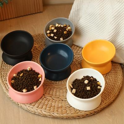 Миска для кошек Керамическая миска для кошек и собак Миска для животных с защитой от рвоты Кормушка для животных с водой Защитная подушка для шеи Миска для собак с защитой от опрокидывания Аксессуары для домашних животных