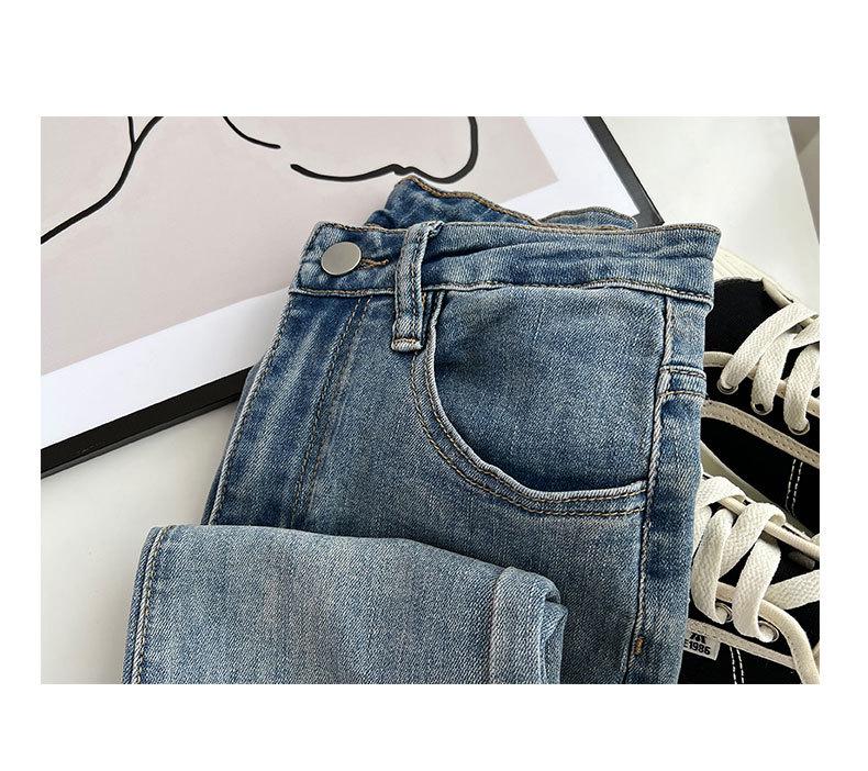 Женские джинсы-клеш с высокой талией в стиле ретро, подкова, облегающий крой, эластичные, длина до пола, маленькие размеры