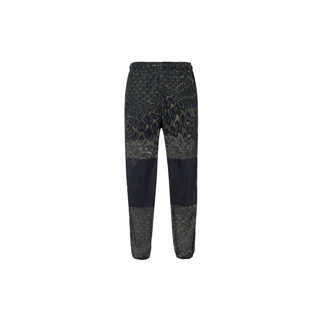 Nike Серия ACG Камуфляжные дышащие сетчатые вязаные спортивные брюки Мужские штаны Черные DB4102-355