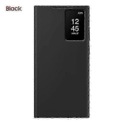 Оригинальный чехол-книжка Samsung Smart View Wallet для Samsung Galaxy S23 Ultra SM-S918B S-View Чехол для телефона Обложкачерный SZRH A-S