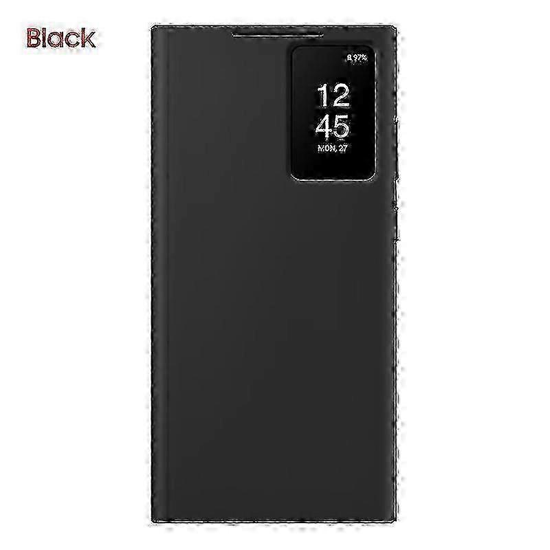 Оригинальный чехол-книжка Samsung Smart View Wallet для Samsung Galaxy S23 Ultra SM-S918B S-View Чехол для телефона Обложкачерный SZRH A-S