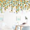 Sunflower Vine Wall Stickers For Bedroom Living Room Decor Sofa Pvc Sticker