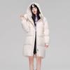 Long Down Jacket Women's Coat 2025 Winter New Fashion Hooded Loose Thickened White Duck Down Knee Coat Tide
