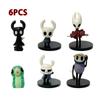 Нетоксичная 6 шт. Аниме-фигурка Hollow Knight Песня Шелка Рыцарь Шершень Зот Червь Фигурка Кукла Коллекция Фигурка Модель Игрушки Подарок