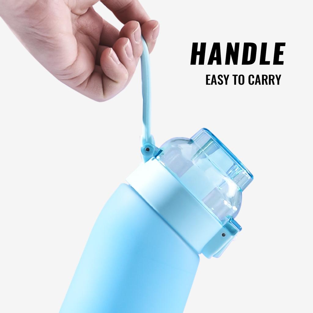 24 Oz Alr Fragrance Water Bottle Fruit Flavour Cup Frosted Gradient Drinking Bottle 700ml 8 Flavor Rings For Sports Outdoor