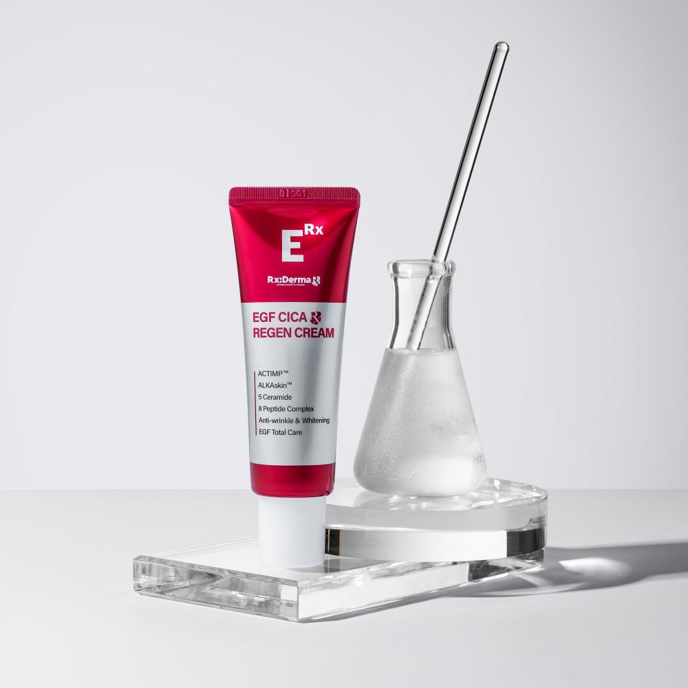 RXDerma EGF Cica Regen Secolgy Cream Керамиды Пантенол Центелла азиатская Дерматология Восстанавливающий успокаивающий крем после лазера, 50 мл, 1 шт.