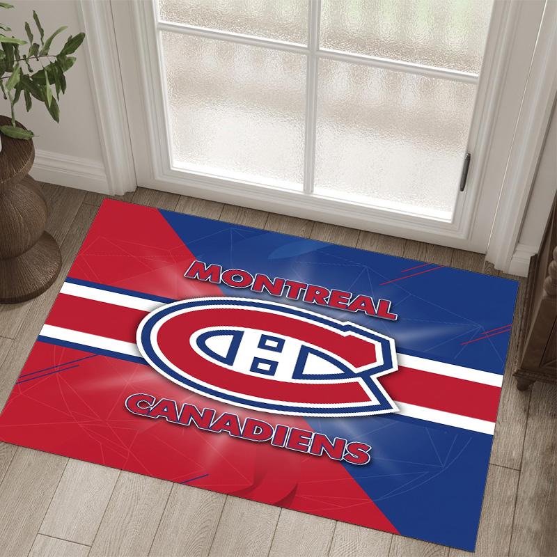 Дизайн Montreal Canadiens Кристальный Велюровый Ковер Уютный Не?Нескользящий ковер с принтом для спальни, гостиной, прихожей