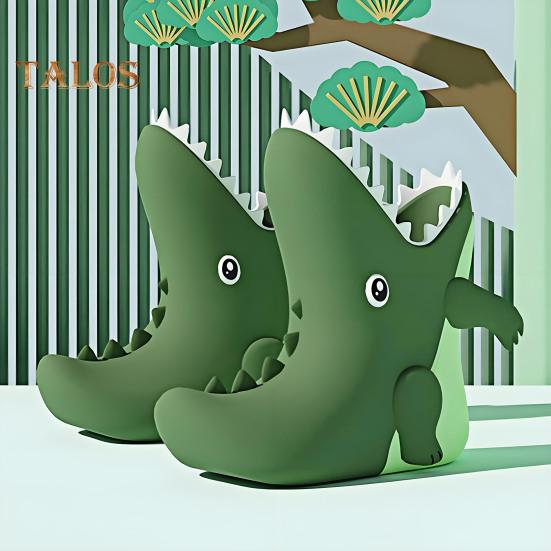 1 пара детских резиновых сапог в форме акулы и динозавра, водонепроницаемая обувь для малышей с нескользящей подошвой для мальчиков и девочек, походов и кемпинга