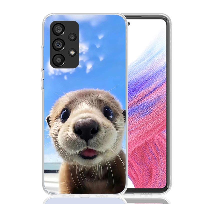 Animal Otter Cute Cartoon Phone Case for Samsung Galaxy A17 A16 A15 A14 A13 A57 A56 A55 A54 A53 A37 A36 A35 A34 A33 A26 A25 A24