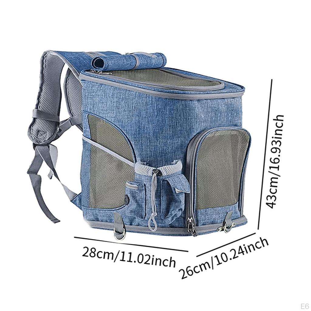 Сетчатый рюкзак для домашних животных, сумка для переноски, дышащая, мягкая, для путешествий и походов