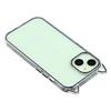 For iPhone 13 Case Cat Ear Design TPU+Acrylic Clear Phone Back Cover