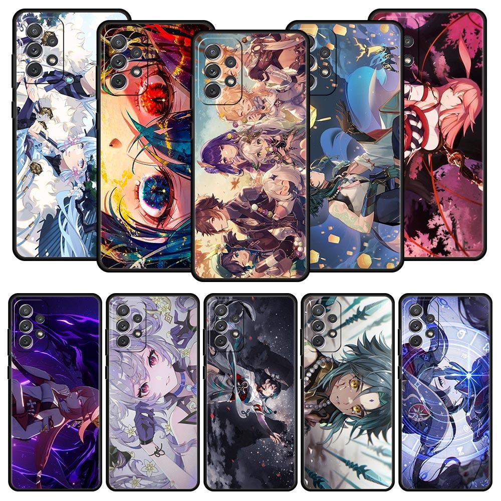Чехол для телефона Genshin Impact для Samsung Galaxy A13 A51 A71 A41 A31 A21S A11 A01 A03S A12 A32 A52 A22 A23 A33 A53 A73 5G Мягкий чехол