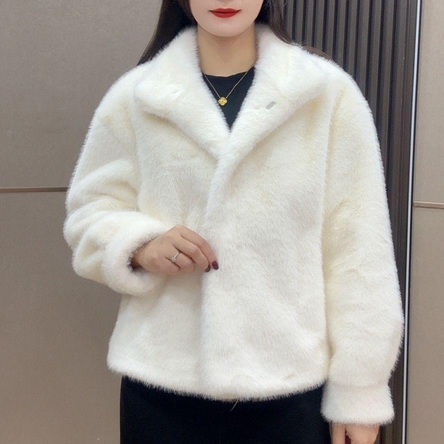 Короткая модная шуба с воротником-стойкой и леопардовым принтом для женщин, теплая и свободная зимой