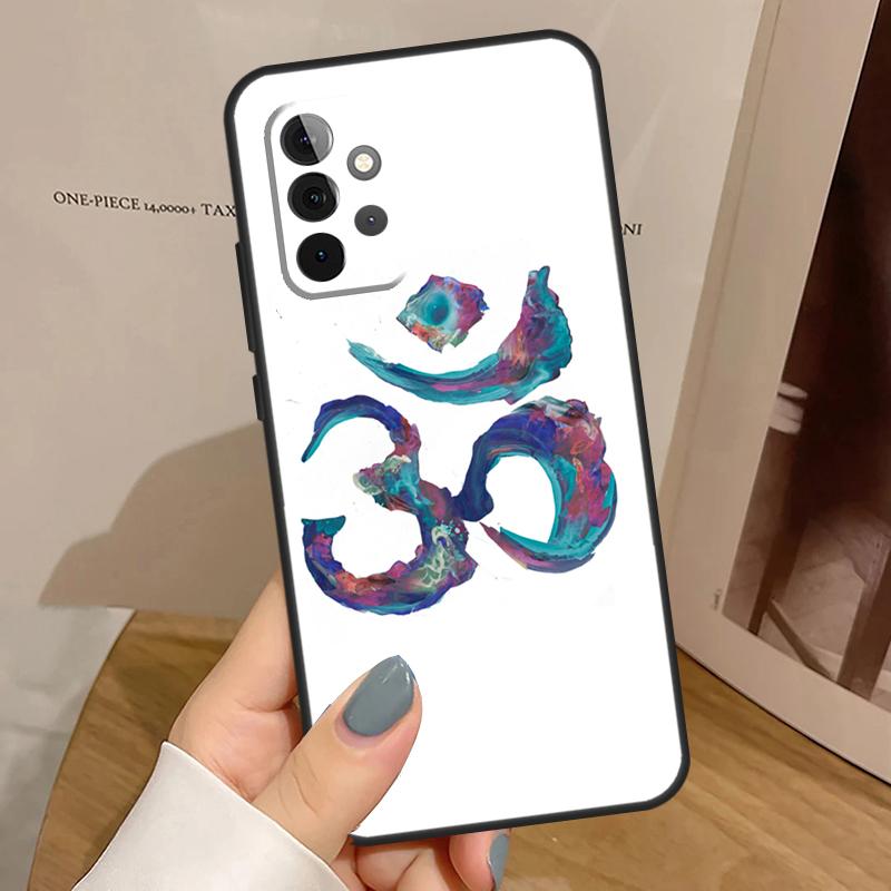Aum Om Yoga Symbol Case For Samsung Galaxy A56 A36 A16 A06 A13 A33 A53 A52 A32 A12 A54 A34 A14 A35 A55 A17 A15
