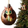 Christmas Dragon Pendant Novelty Dragon Ornaments Acrylic Dragon Egg Tree Pendant Realistic for Home and Car Decoration