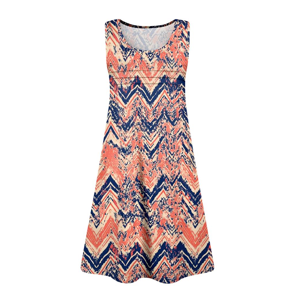 Womens Summer Dresses Loose Sleeveless Sundresses Dress With Pockets