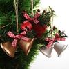 Holiday Bells Ornament Metal Bells Hanging Decoration for Christmas Tree Door Window Indoor and Outdoor Holiday Ornament