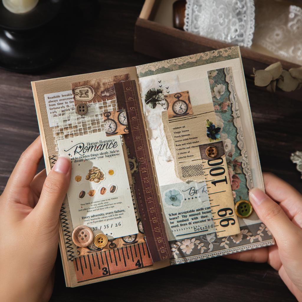 25 Листов Винтажные Длинные Стикеры для Журнала Для DIY Скрапбукинга Чехла Телефона Гитары Блокнота Декорации Товары для Творчества Канцелярские Товары