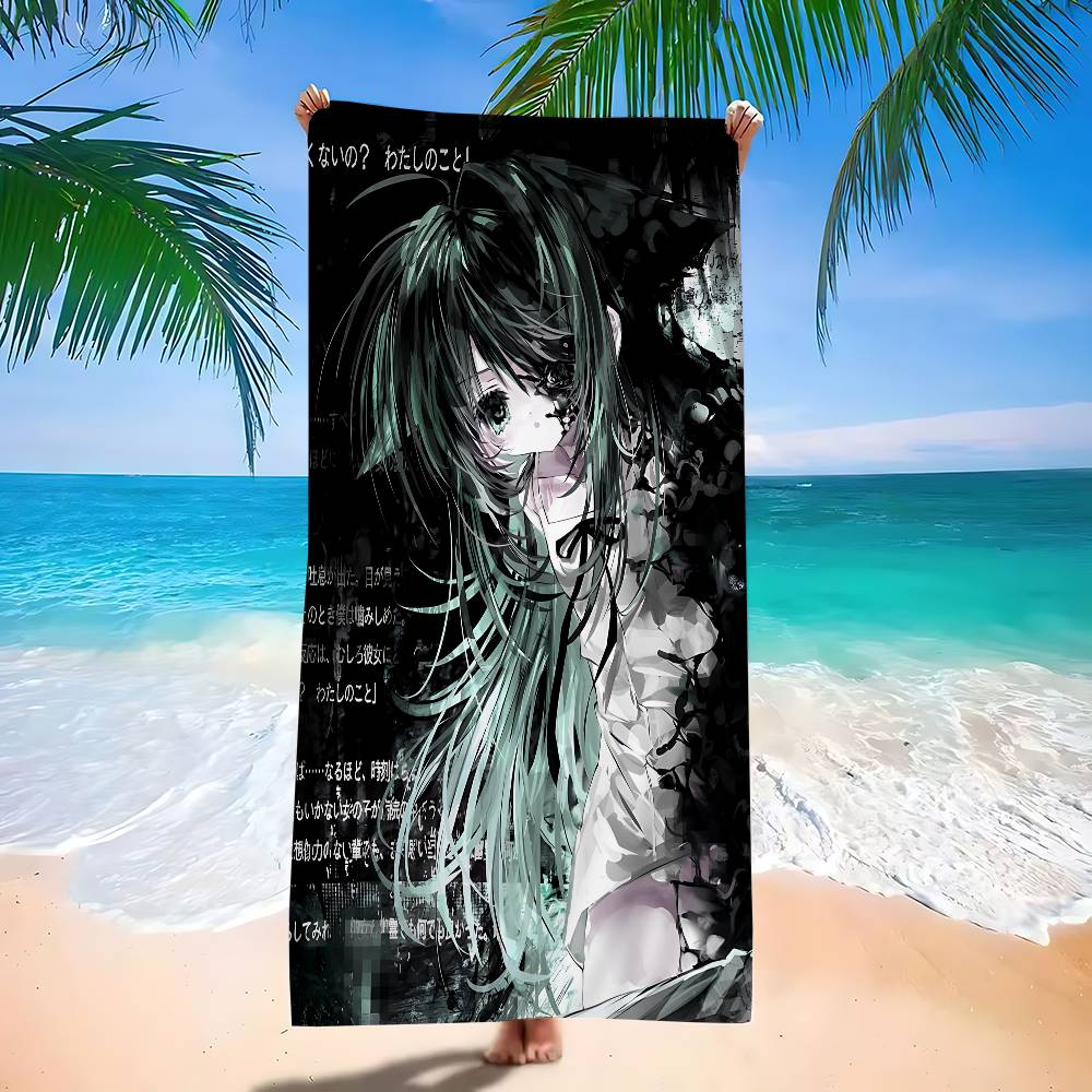S-Saya No Uta Песня Сайи Аниме Пляжное Полотенце Мягкое Впитывающее Мочалка Детские Подарки Для Детей Путешествия Кемпинг Спортзал
