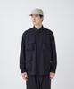 TAKIBI Herringbone Shirt Jacket Outerwear Jacket BLACK M [Snow Peak] SH-26SU004 Men's Women's