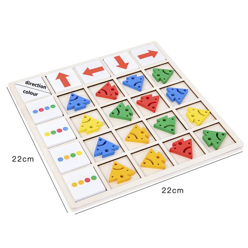 Деревянные пазлы Детские игрушки Монтессори Графический мультяшный красочный Раннее развитие Обучающая игрушка Пазл в форме животного