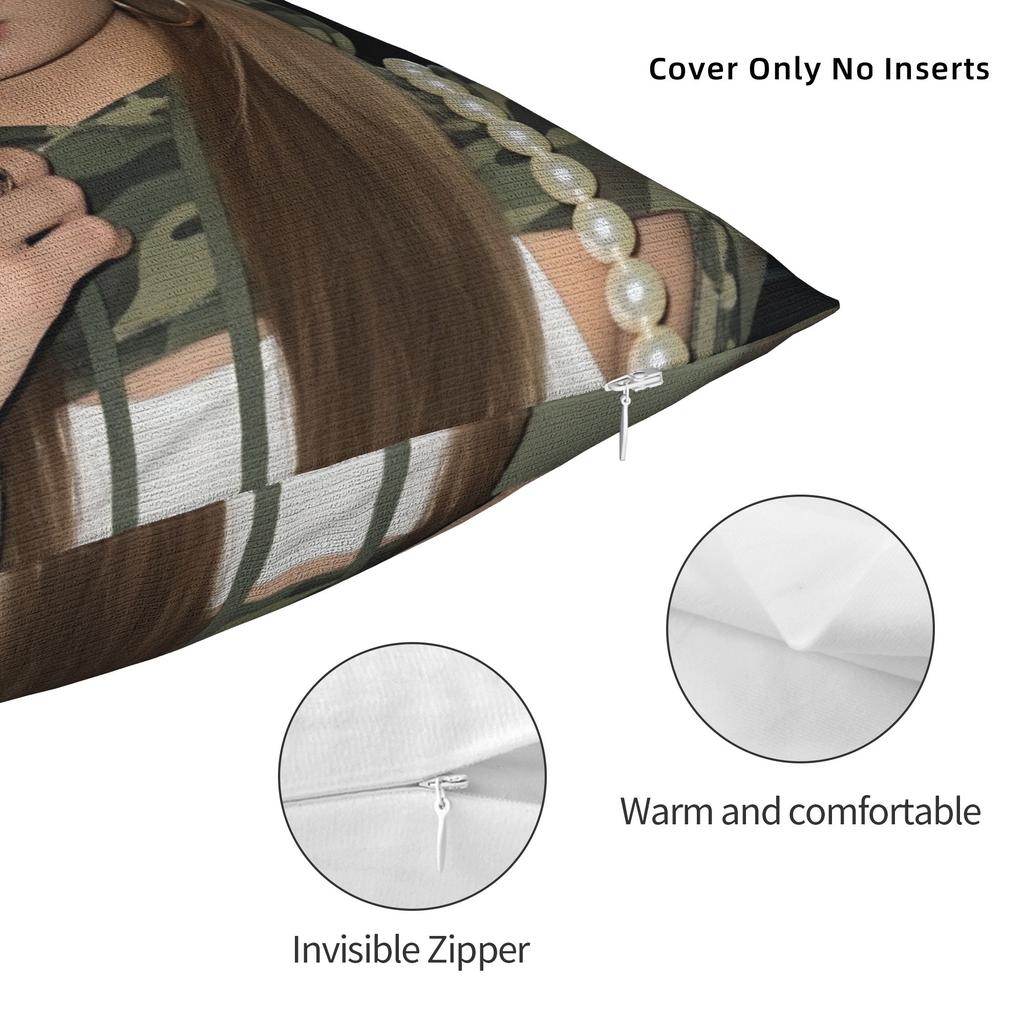 Kpop Style Cool Girl Lisa Pillowcases Cute Funny Pillow Case For Wedding Party Home Decor Design Pillow Cover