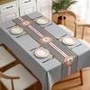 Новая высококачественная ПВХ-скатерть, водонепроницаемая, маслостойкая, противоожоговая, одноразовая, легкая, роскошная, прямоугольная скатерть