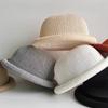 Round Top Roll Brim Hat Raffia Weave Sun Visor Hat Elegant Straw Hat  Beach Vacation