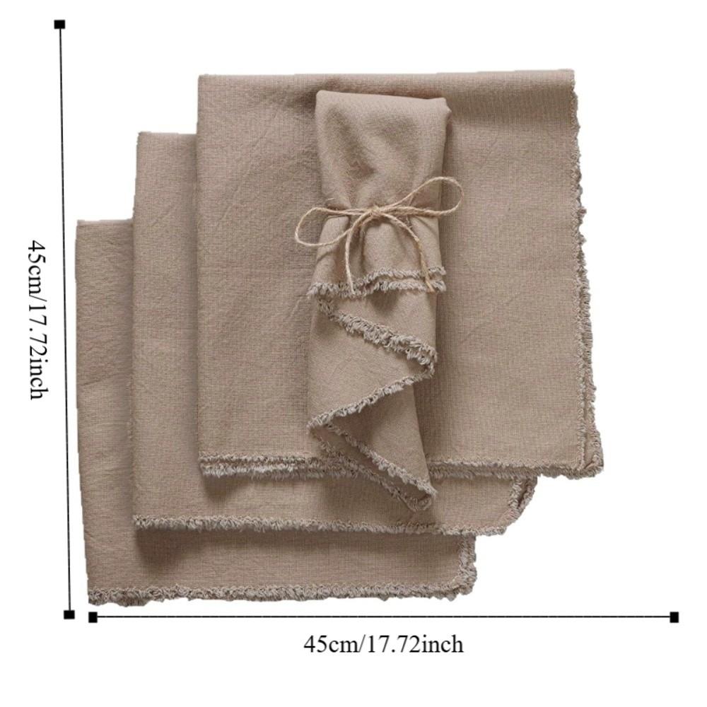 4PCS Eco-Friendly Cloth Napkins Soft Tea Towel Minimalist Placemats Wedding Decor