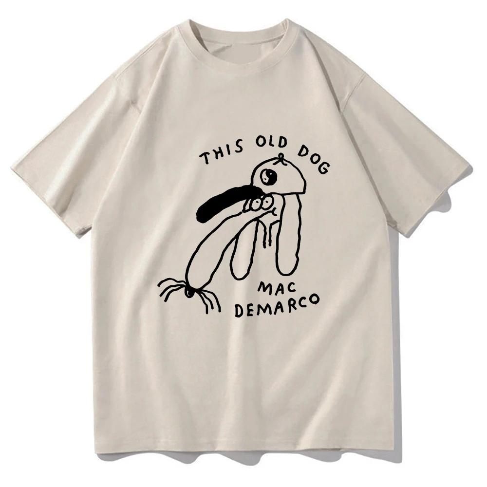 Mac DeMarco Эта Старая Собака Футболка 2026 Смешная Одежда для Мужчин и Женщин Одежда в Стиле Харадзюку Летние Топы Унисекс Футболки с Принтом Лето