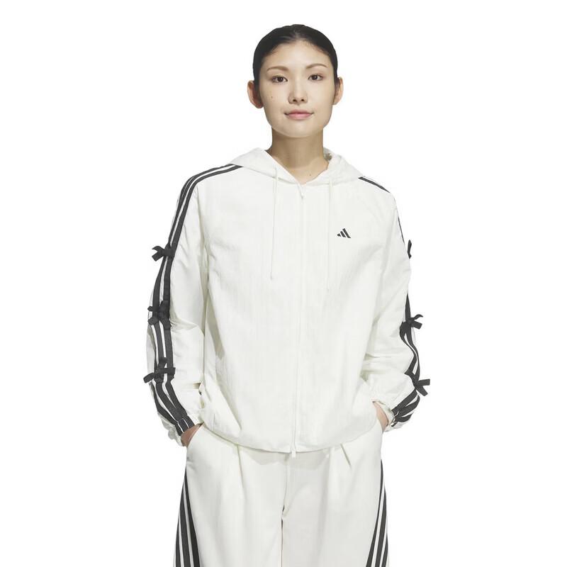 adidas Женская повседневная тренировочная куртка с капюшоном