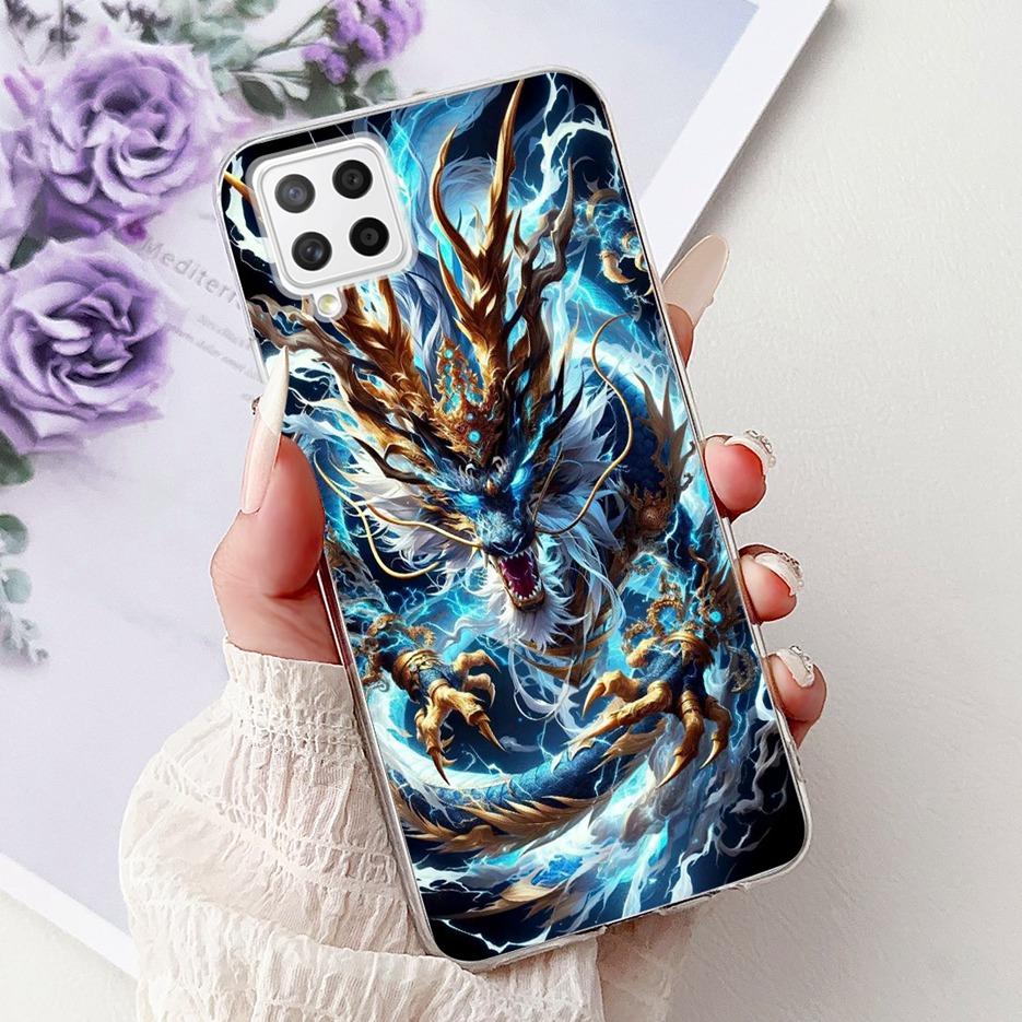 Чехол для Samsung Galaxy A22 4G SM-A225F Крутой Чехол с Рисунком Дракона Мягкий Тонкий Чехол для Телефона Для Samsung A22 A 22 Galaxy A42 5G Fundas