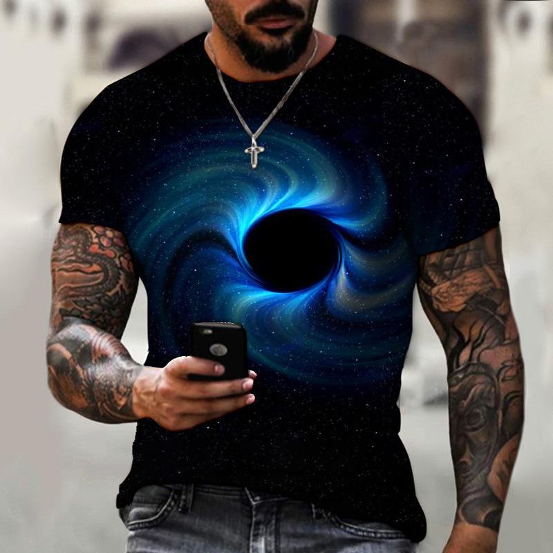 3D цифровая печать Faucet Series Printed Summer Casual Round Neck Youth Football