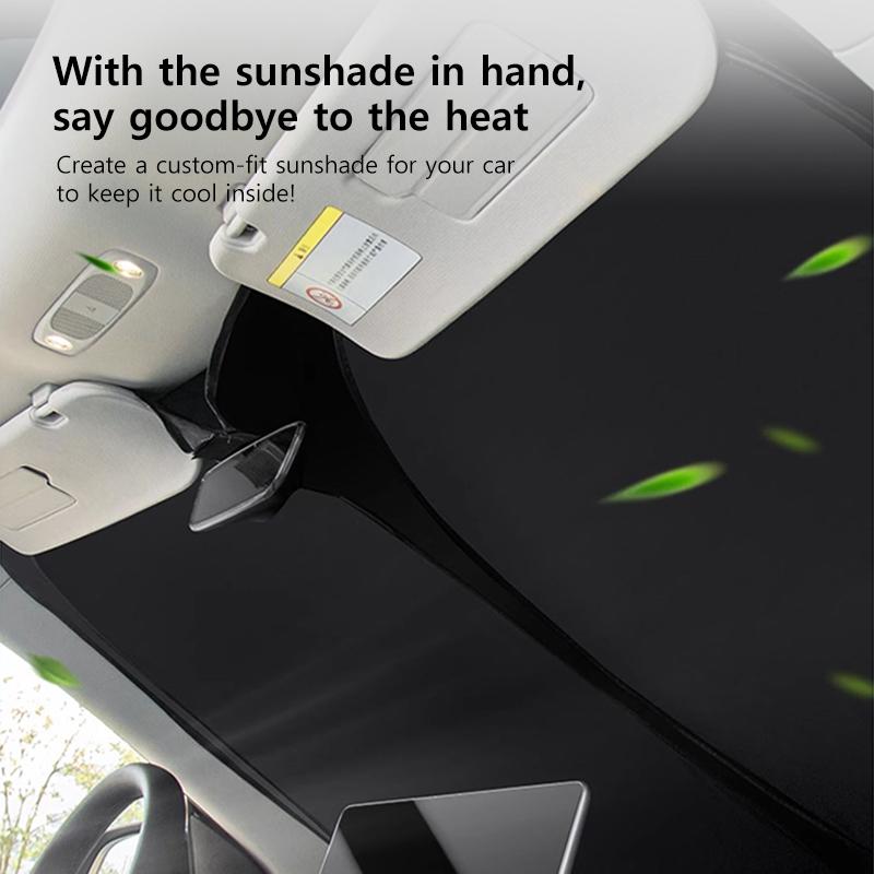 NovaAcc Windshield Sunshade for Tesla Model 3 Highland Model Y 2016-2024 Sun Shield Heat UV Protection Visor AccessoriesWindshield Sunshades 1
